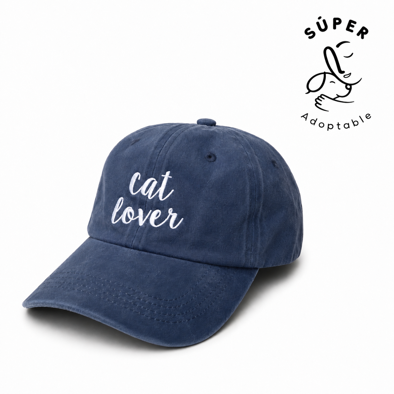 Gorra Cat Lover Azul